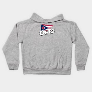 Ohio flag Kids Hoodie